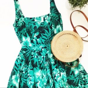 Zara - Floral Fit And Flare Dress